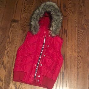 Aeropostale puff vest with removable hood